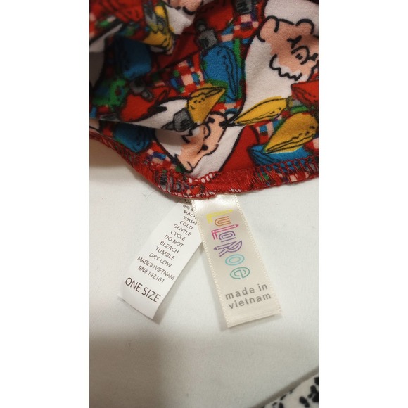 Leggings Womens One Size Fits All OSFA christmas LuLaRoe gnome lights - Picture 3 of 3